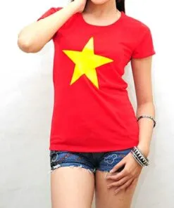 Sản phẩm ao thun co do sao vang ms002 247x296 — Công Ty TNHH Sản Xuất Thương Mại Dịch Vụ GT Bảo An — MST 0313871365