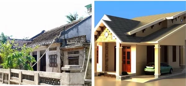 Sản phẩm Lua chon dich vu cai tao nha cap 4 cu nho thanh nha moi dep 1 — Chi Nhánh - Công Ty Cổ Phần Thiết Kế Xây Dựng Huy Hoàng — MST 0313909523