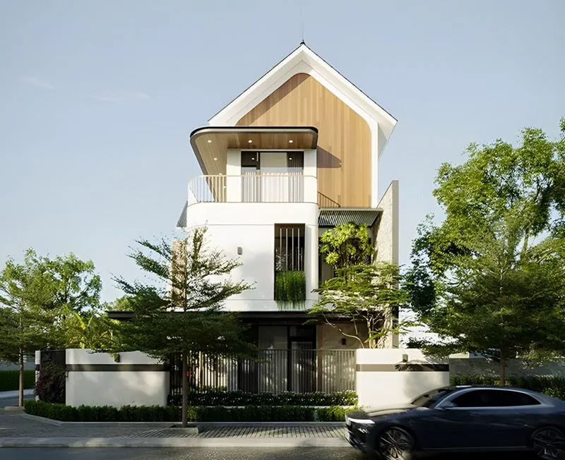 Sản phẩm mau nha 3 tang mai thai hien dai 20 — Chi Nhánh - Công Ty Cổ Phần Thiết Kế Xây Dựng Huy Hoàng — MST 0313909523