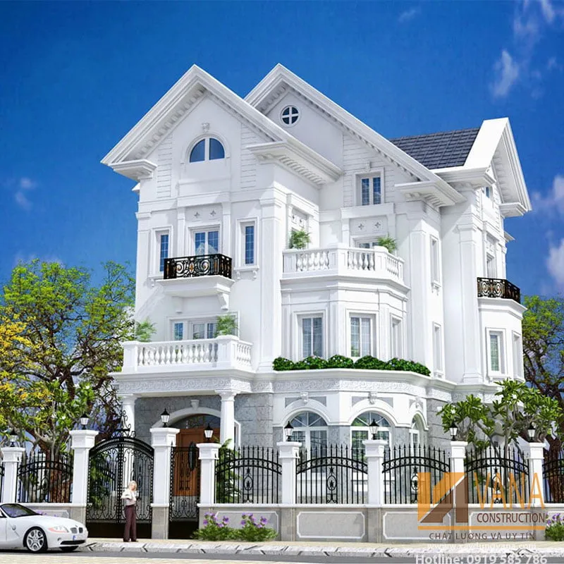 Sản phẩm mau thiet ke biet thu mai thai tan co dien — Công Ty Cổ Phần Tư Vấn Thiết Kế Xây Dựng Vanacons — MST 0313936887