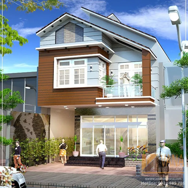 Sản phẩm mau thiet ke biet thu pho 13 — Công Ty Cổ Phần Tư Vấn Thiết Kế Xây Dựng Vanacons — MST 0313936887