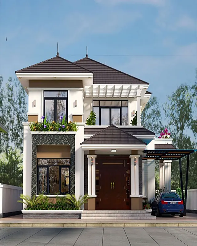 Sản phẩm biet thu mai nhat tan co dien 2 tang 1 — Công Ty Cổ Phần Tư Vấn Thiết Kế Xây Dựng Vanacons — MST 0313936887