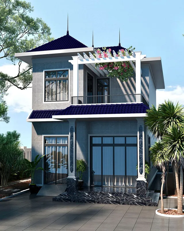 Sản phẩm nha biet thu 2 tang mai nhat.110 m2jpg — Công Ty Cổ Phần Tư Vấn Thiết Kế Xây Dựng Vanacons — MST 0313936887