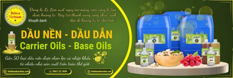 Sản phẩm dau nen thien nhien dalosa vn f — Tinh Dầu Thảo Dược Dalosa - Công Ty TNHH Tinh Dầu Thảo Dược Dalosa Việt Nam — MST 0313944542