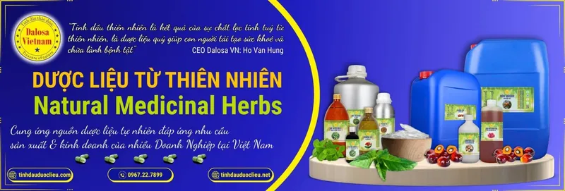 Sản phẩm duoc lieu thien nhien dalosa vn — Tinh Dầu Thảo Dược Dalosa - Công Ty TNHH Tinh Dầu Thảo Dược Dalosa Việt Nam — MST 0313944542