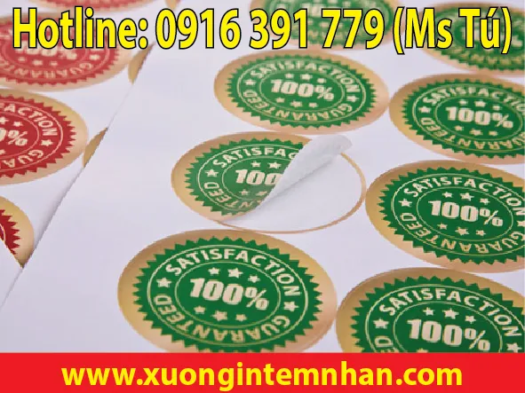Sản phẩm in tem decal nhua re dep — In ấn Bảo Tín - Công Ty TNHH In ấn Bảo Tín — MST 0313961410