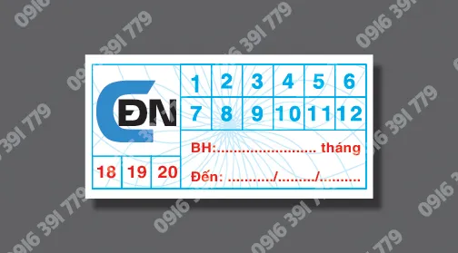 Sản phẩm in decal bao hanh hinh chu nhat gia re — In ấn Bảo Tín - Công Ty TNHH In ấn Bảo Tín — MST 0313961410
