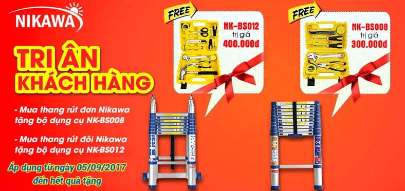 Sản phẩm khuyen mai thang nhom rut gon nikawa 1509798182 — Công Ty TNHH Đầu Tư Thương Mại Thiết Bị Trực Tuyến — MST 0313967116