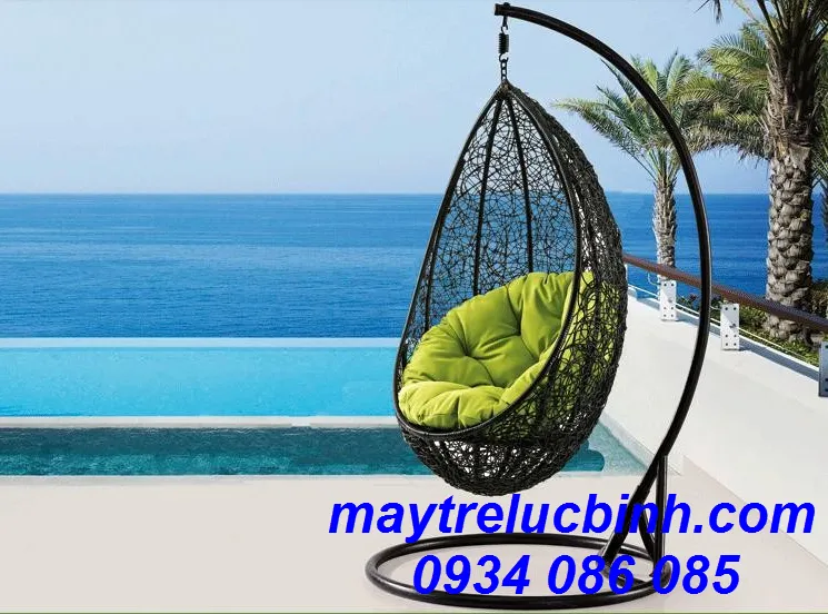 Sản phẩm xích đu nhựa giả mây S158 (1) — Công Ty TNHH Nội Thất Mây Tre Lục Bình — MST 0313994688
