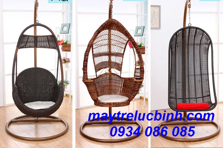 Sản phẩm xích đu nhựa giả mây S170 — Công Ty TNHH Nội Thất Mây Tre Lục Bình — MST 0313994688