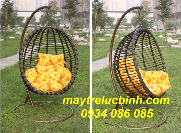 Sản phẩm xích đu nhựa giả tre S169 — Công Ty TNHH Nội Thất Mây Tre Lục Bình — MST 0313994688