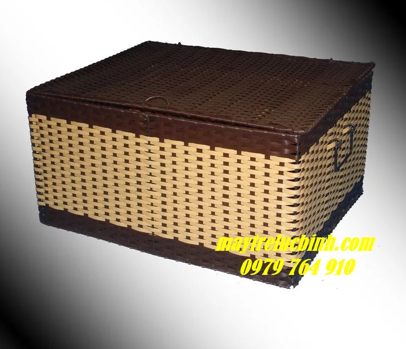 Sản phẩm Rương nhựa giả mây KV89 — Công Ty TNHH Nội Thất Mây Tre Lục Bình — MST 0313994688