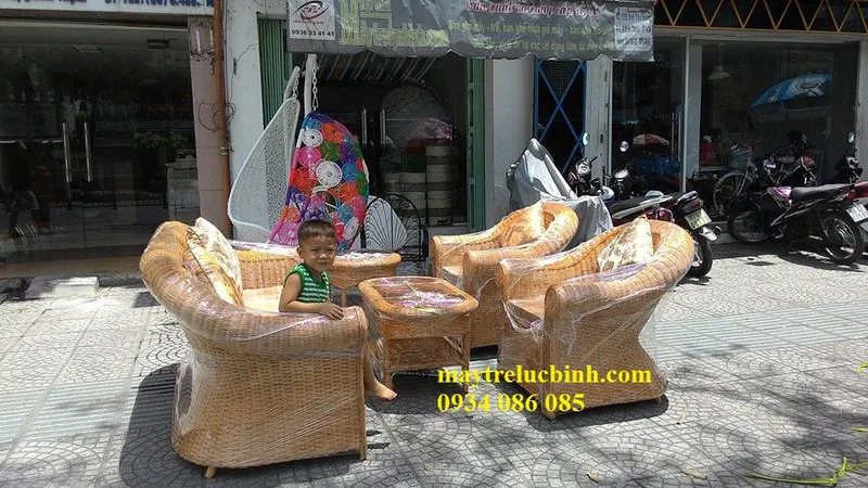 Sản phẩm ban ghe may bv818 — Công Ty TNHH Nội Thất Mây Tre Lục Bình — MST 0313994688