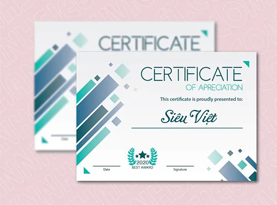 Sản phẩm in bang khen 3 — Công Ty TNHH In ấn Thiết Kế Siêu Việt — MST 0314017893