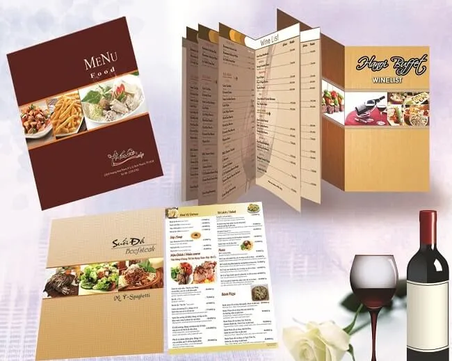 Sản phẩm menu bia cũng chat luong cao — Công Ty TNHH In ấn Thiết Kế Siêu Việt — MST 0314017893