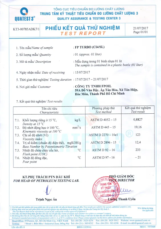 Sản phẩm 4163812057 1762311586 — Dầu Nhớt FPOIL - Công Ty TNHH FPOIL — MST 0314023865