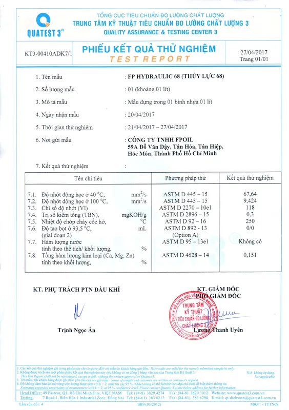 Sản phẩm 7538817454 1762311564 — Dầu Nhớt FPOIL - Công Ty TNHH FPOIL — MST 0314023865