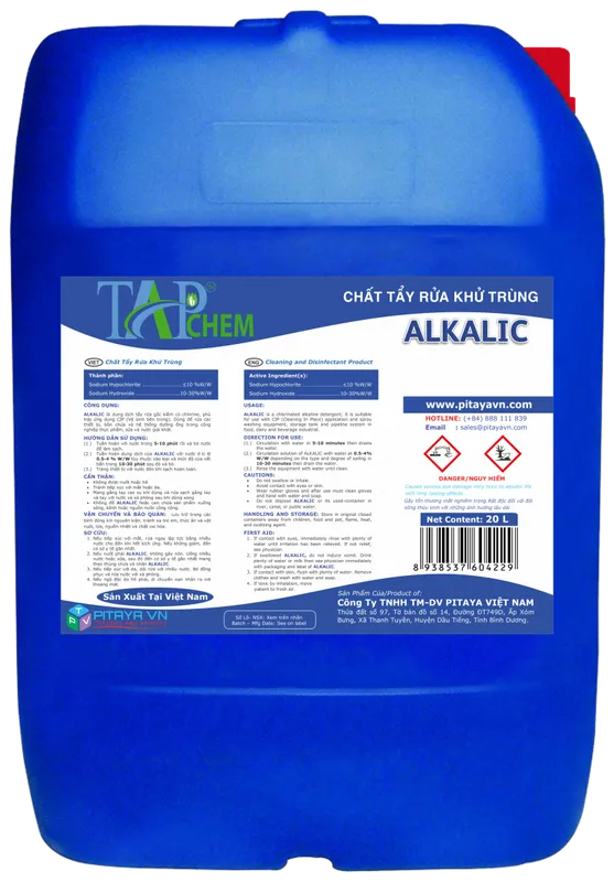 Sản phẩm ALKALIC — Hóa Chất Tẩy Rửa Tapchem - Công Ty TNHH Thương Mại Và Dịch Vụ Pitaya Việt Nam — MST 0314054140
