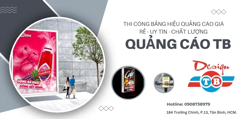Sản phẩm bang hieu quang cao 2 — Công Ty TNHH TM Quảng Cáo TB — MST 0314075341