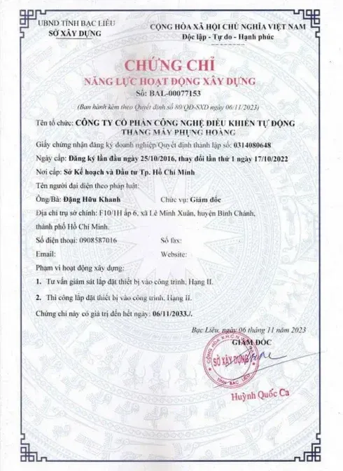 Sản phẩm 1779958523017_6613806604347182252_6613806604347182252_85128138875712eba4e08c4cee6e7716 roni8fjh9a4o45f2qk201rg6kwf85hcvuwfw7hwa80 — Thang Máy Phụng Hoàng - Công Ty CP Công Nghệ Điều Khiển Tự Động Thang Máy Phụng
Hoàng — MST 0314080648