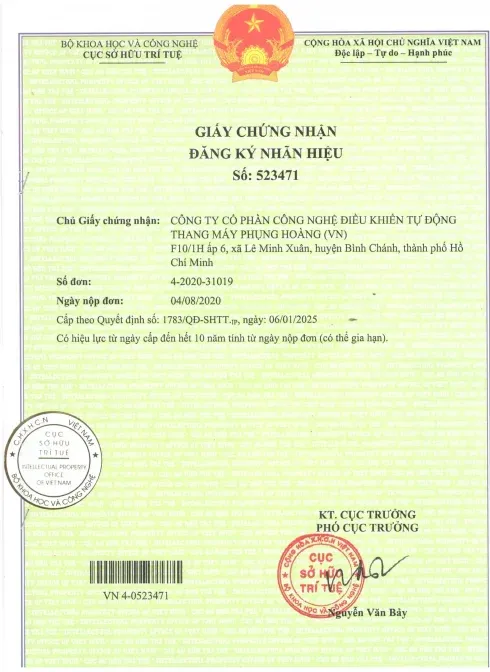 Sản phẩm Scan_20260528_155434 scaled 1 roni8hf5my78rdccfkv96qz3ro5ykvkcj5qv61thvk — Thang Máy Phụng Hoàng - Công Ty CP Công Nghệ Điều Khiển Tự Động Thang Máy Phụng
Hoàng — MST 0314080648