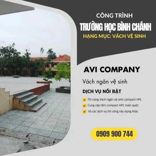 Sản phẩm thi cong vach ve sinh truong hoc — Công Ty Cổ Phần Thương Mại Xuất Nhập Khẩu Avi — MST 0314081218