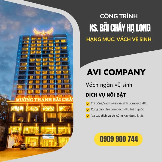 Sản phẩm vach ngan ve sinh khach san taij ha long — Công Ty Cổ Phần Thương Mại Xuất Nhập Khẩu Avi — MST 0314081218