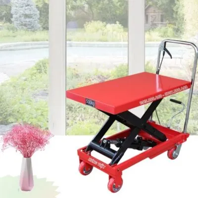 Sản phẩm xe nang mat ban 500kg nang chuon chau canh wp500 tt500 400x400 — Công Ty TNHH Công Nghiệp Hưng Việt — MST 0314088823