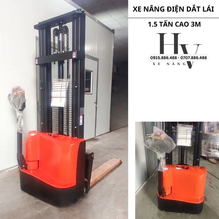Sản phẩm xe nang tay dien cao ep 3m — Công Ty TNHH Công Nghiệp Hưng Việt — MST 0314088823