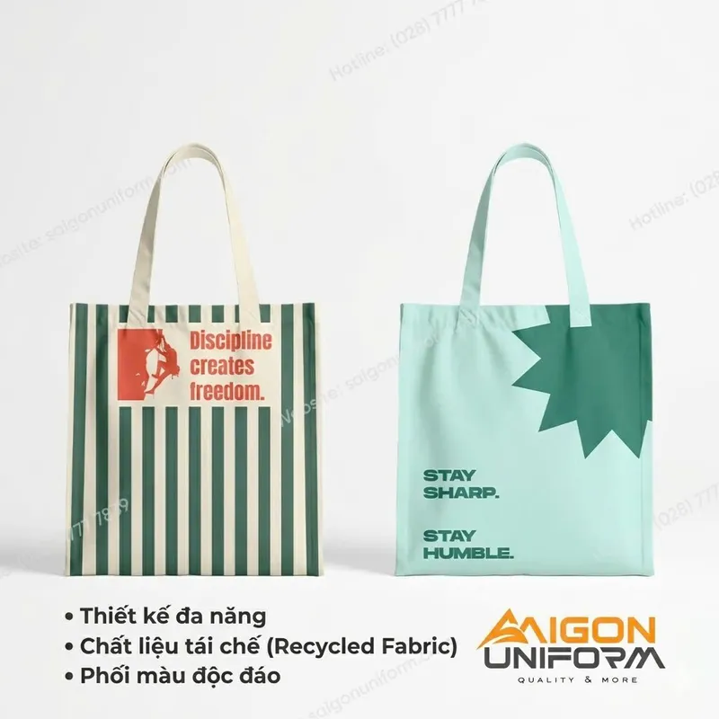 Sản phẩm may tui tote su kien — Công Ty Cổ Phần Posido — MST 0314110853