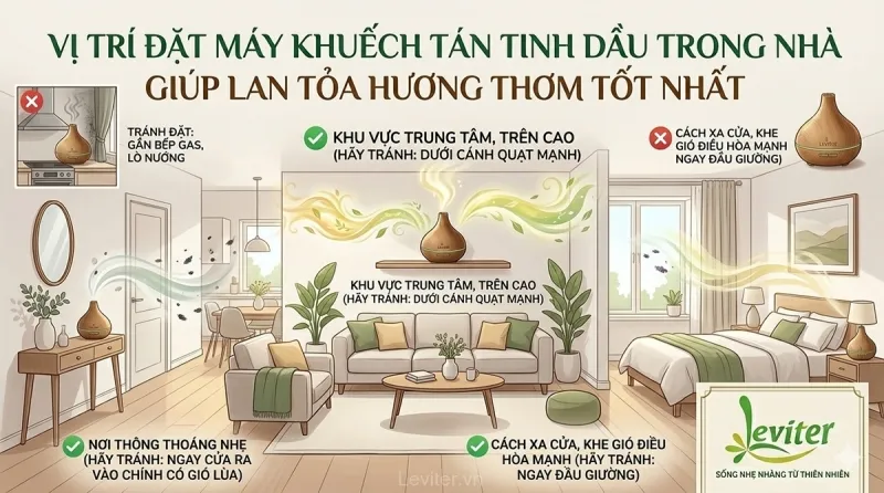 Sản phẩm vi tri dat may khuech tan tinh dau trong nha giup lan toa huong thom tot nhat — Tinh Dầu Thiên Nhiên Hi Ta - Công Ty TNHH Một Thành Viên Xuất Nhập Khẩu - Thương
Mại - Dịch Vụ Hi Ta — MST 0314127423