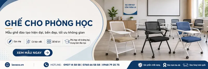Sản phẩm Ghe cho phong hoc lavaco — Bàn Ghế Nội Thất Lavaco - Công Ty TNHH Thương Mại Dịch Vụ Nội Thất Lavaco — MST 0314138150