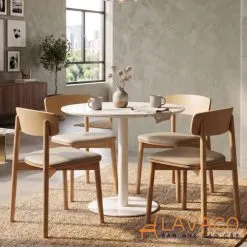 Sản phẩm Bo ban tron cafe 4 ghe go 1 247x247 — Bàn Ghế Nội Thất Lavaco - Công Ty TNHH Thương Mại Dịch Vụ Nội Thất Lavaco — MST 0314138150