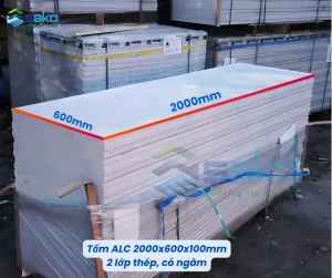 Sản phẩm Tam ALC 2000x600x100mm 2 lop thep 2 300x251 — Chi Nhánh 2 - Gạch Bê Tông Nhẹ AAC HCM - Công Ty TNHH SAKO Việt Nam — MST 0314173490