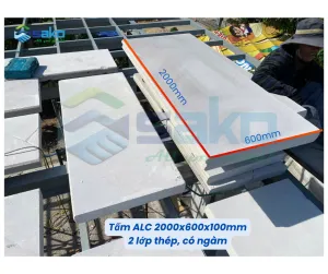 Sản phẩm Tam ALC 2000x600x100mm 2 lop thep 300x251 — Chi Nhánh 2 - Gạch Bê Tông Nhẹ AAC HCM - Công Ty TNHH SAKO Việt Nam — MST 0314173490