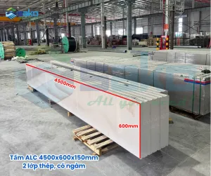 Sản phẩm Tam ALC 4500x600x150mm 2 lop thep 4 300x251 — Chi Nhánh 2 - Gạch Bê Tông Nhẹ AAC HCM - Công Ty TNHH SAKO Việt Nam — MST 0314173490