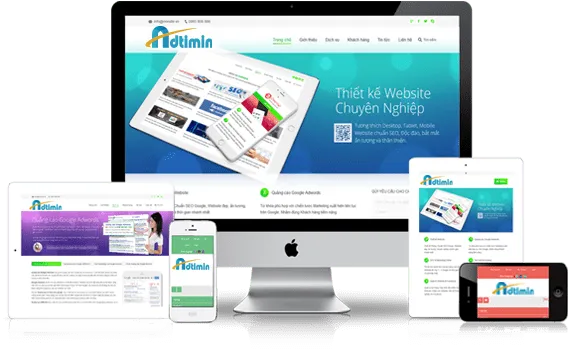 Sản phẩm thiet ke website 1 — Công Ty THHH Truyền Thông Adtimin — MST 0314177865