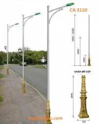 Sản phẩm Tru den De Gang CA 3110 — Công Ty TNHH SX TM DV XNK Chiếu Sáng Việt Nam — MST 0314180579