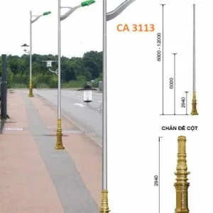 Sản phẩm Tru den de gang CA 3113 300x300 — Công Ty TNHH SX TM DV XNK Chiếu Sáng Việt Nam — MST 0314180579