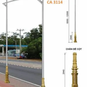 Sản phẩm Tru den de gang CA 3114 300x300 — Công Ty TNHH SX TM DV XNK Chiếu Sáng Việt Nam — MST 0314180579