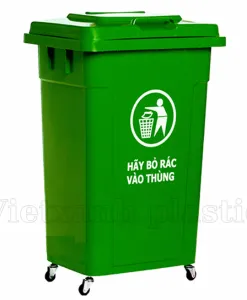 Sản phẩm Thung rac nhua HDPE 90 lit nap kin 247x300 — Công Ty TNHH Sản Xuất Việt Xanh — MST 0314192630