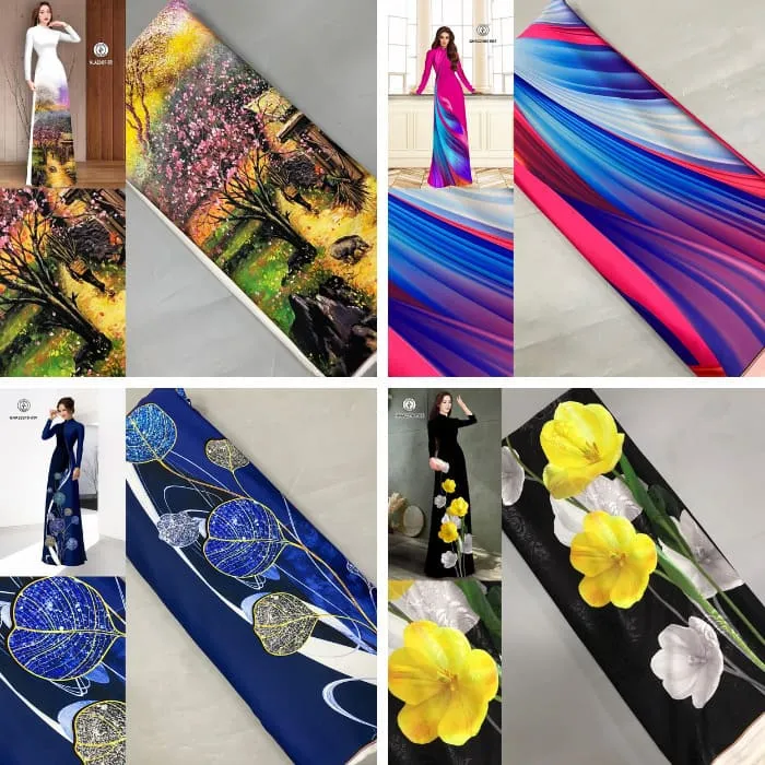 Sản phẩm dich vu in vai ao dai — In Vải Phượng Hoàng - Công Ty TNHH In ấn Phượng Hoàng — MST 0314198093