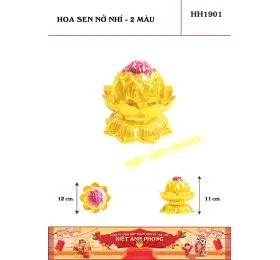 Sản phẩm hh1901_hoa sen no nhi 2 mau 7379 — Công Ty TNHH MTV Dịch Vụ Sản Xuất Thương Mại Kiệt Anh Phong — MST 0314226671