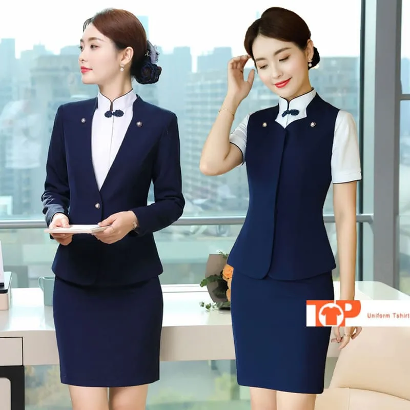 Sản phẩm dong phuc quan ly nha hang khach san cho nu — Đồng Phục Thiên Phước - Công Ty TNHH May Mặc Thiên Phước — MST 0314244198