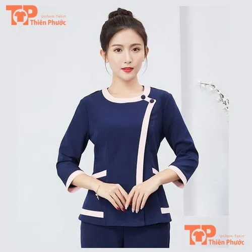 Sản phẩm dong phuc giao vien mam non co tron mau xanh — Đồng Phục Thiên Phước - Công Ty TNHH May Mặc Thiên Phước — MST 0314244198