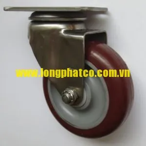 Sản phẩm Banh xe Pu cang inox xoay 300x300 — Công Ty TNHH Thiết Bị Công Nghiệp Long Phát — MST 0314246484