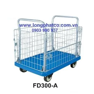 Sản phẩm Xe đẩy hàng sàn nhựa lồng lưới 300x300 — Công Ty TNHH Thiết Bị Công Nghiệp Long Phát — MST 0314246484