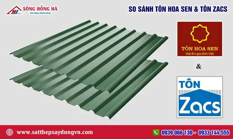 Sản phẩm so sanh ton hoa sen va ton zacs satthepxaydungvn _1746371843 — Công Ty TNHH Vật Liệu Xây Dựng Thép Sông Hồng Hà — MST 0314248851