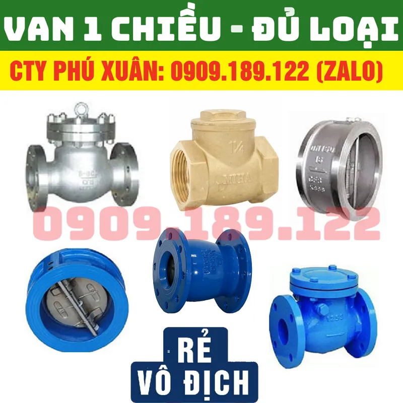 Sản phẩm van 1 chieu — Công Ty TNHH Vật Liệu Xây Dựng Phú Xuân — MST 0314259081