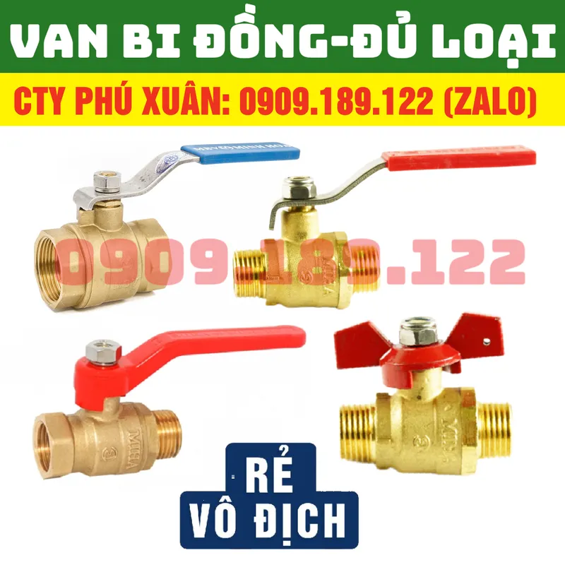 Sản phẩm van bi dong — Công Ty TNHH Vật Liệu Xây Dựng Phú Xuân — MST 0314259081